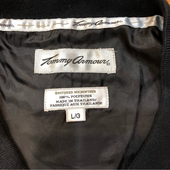 Tommy Armour Men's Brushed Microfiber Black Vest with Lining Size Large - Picture 6 of 7